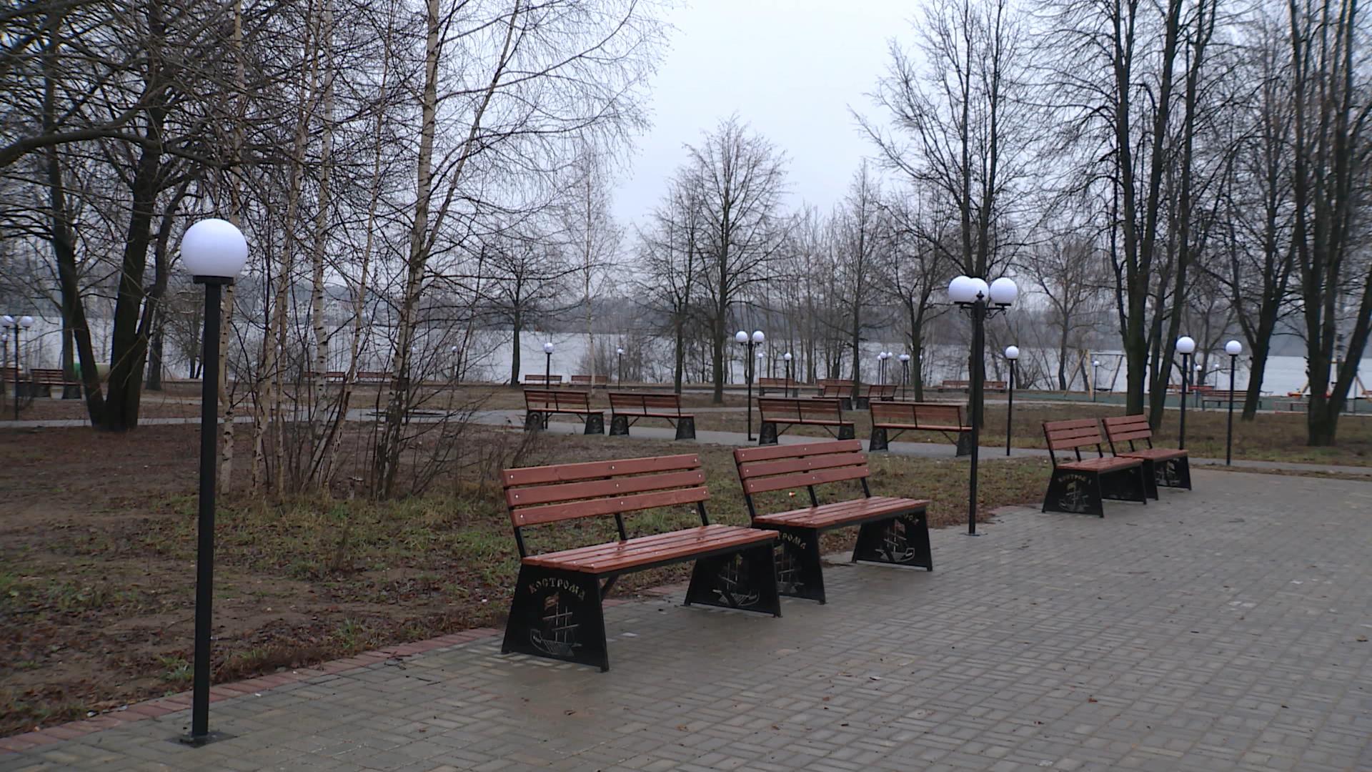 Парк на Чернигинской набережной в Костроме откроют 30 декабря
