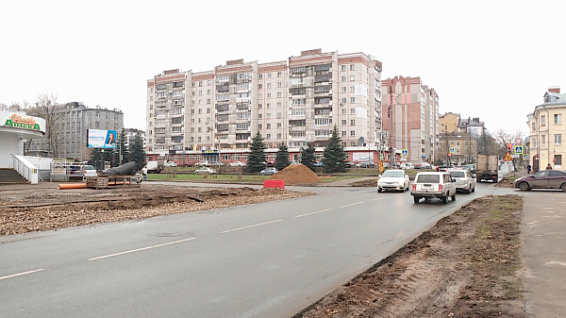Дорожники приступили к расширению проезжей части на важном перекрестке в Костроме